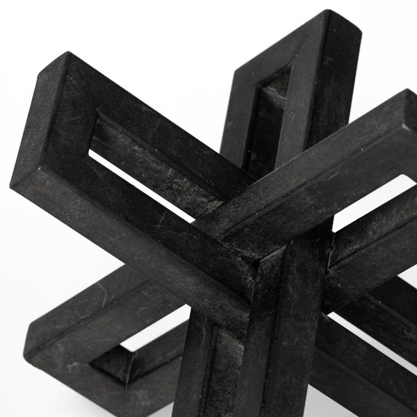 Set Of Three Black Metal Decorative Jacks N270-392515