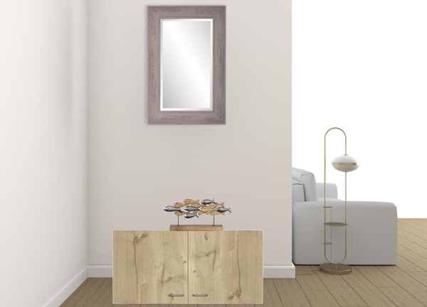 39" White And Light Oak Standard Accent Cabinet With One Shelf N270-477597