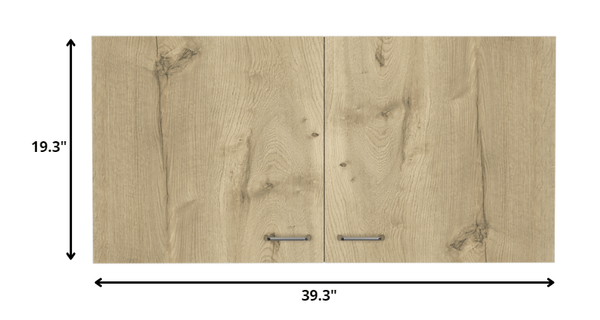 39" White And Light Oak Standard Accent Cabinet With One Shelf N270-477597