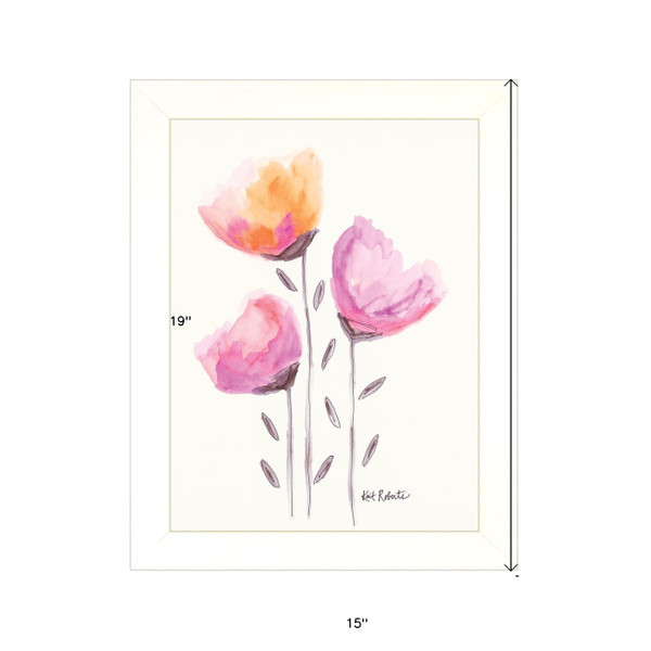 Grow Through It White Framed Print Wall Art N270-415384