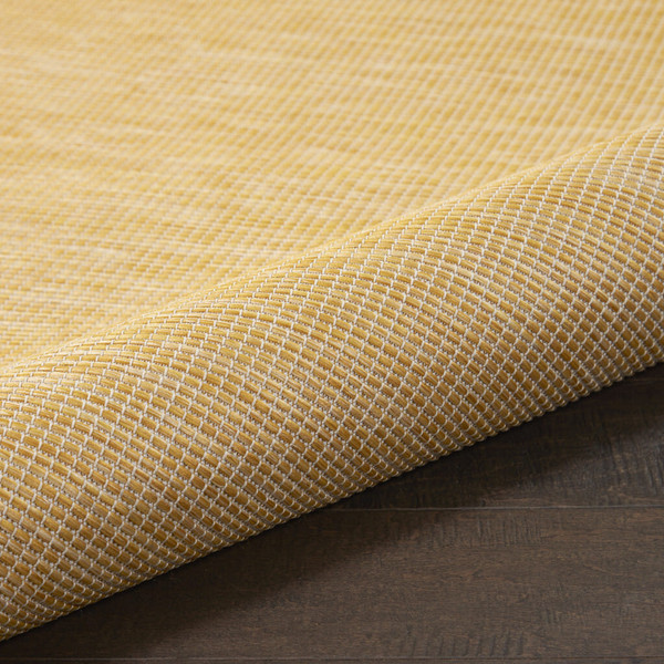 10' Yellow Power Loom Runner Rug N270-522601
