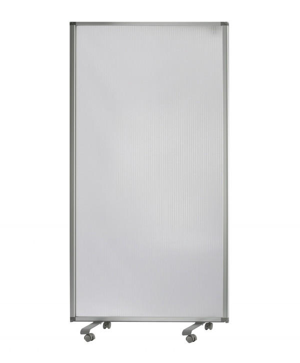 71" White Iron Folding Three Panel Screen Room Divider N270-348670