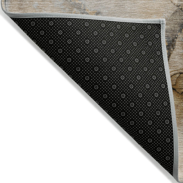 2' X 3' Beige Abstract Washable Non Skid Indoor Outdoor Area Rug N270-559667
