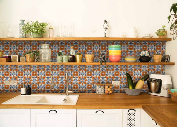 5" X 5" Queen Mosaic Removable  Peel And Stick Tiles N270-390644