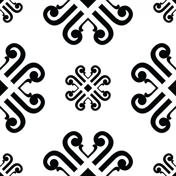 5" X 5" Black and White Daisy Peel and Stick Removable Tiles N270-399881