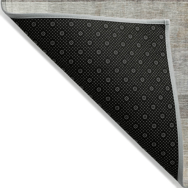 8' Runner Brown Ombre Washable Non Skid Indoor Outdoor Runner Rug N270-563629