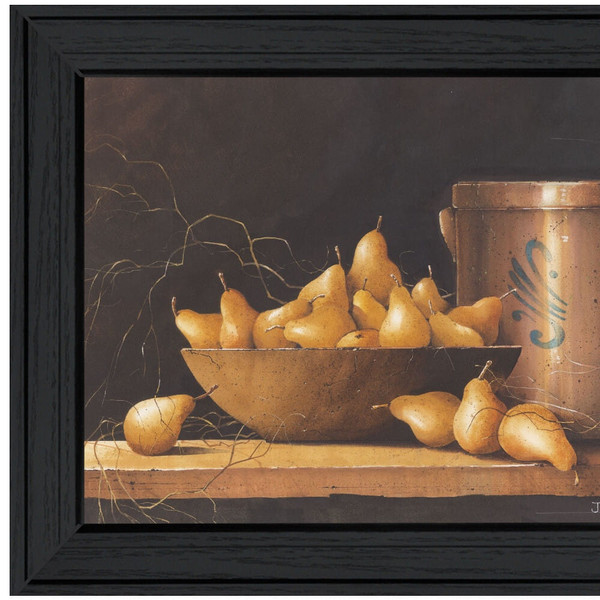 Pears and Crocks 1 Black Framed Print Wall Art N270-407423