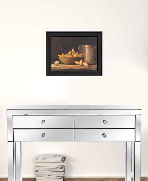 Pears and Crocks 1 Black Framed Print Wall Art N270-407423