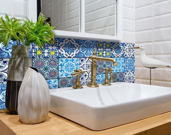 5" X 5" Greta Multi Mosaic Peel and Stick Tiles N270-400316