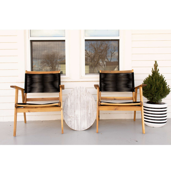 18" Rustic Farmhouse White Wash Wood Large Egg N270-384895