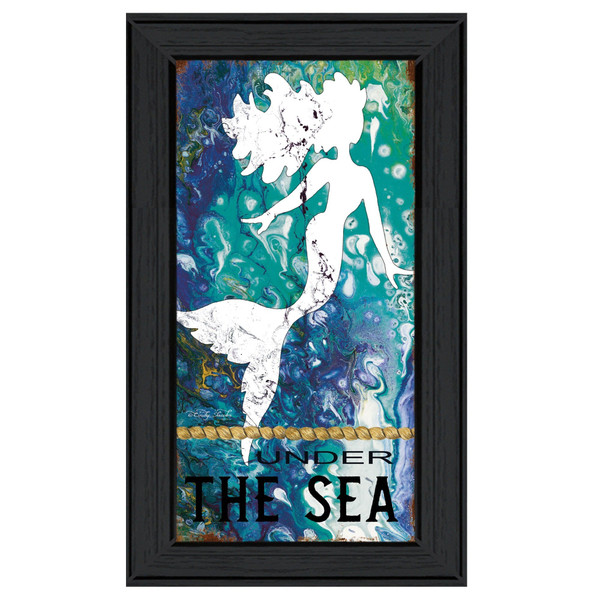 Under the Sea 2 Black Framed Print Wall Art N270-404791