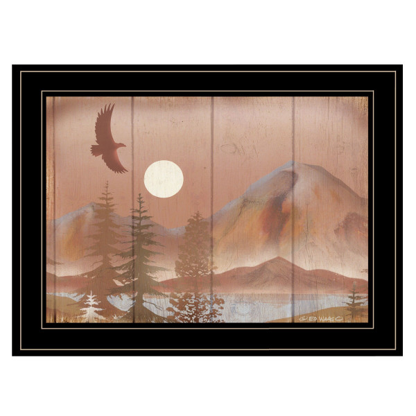 Full Moon I 2 Black Framed Print Wall Art N270-406848
