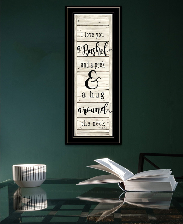 Hugs Collection 2 Black Framed Print Wall Art N270-406815
