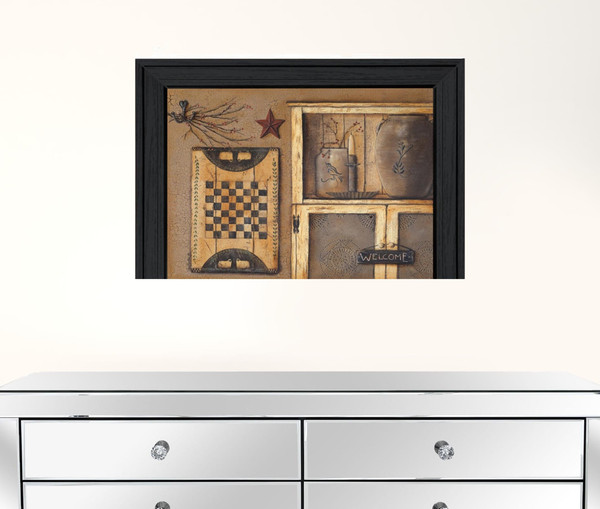 Country Treasures Black Framed Print Wall Art N270-404687