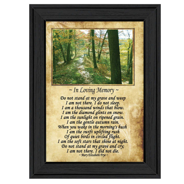 In Loving Memory 1 Black Framed Print Wall Art N270-415587