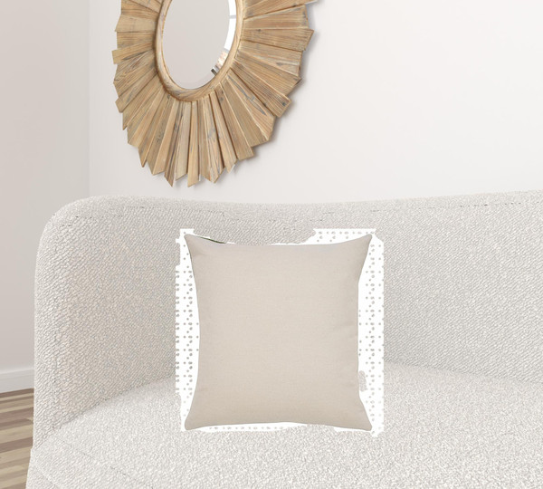 20" X 20" Green And White 100% Cotton Striped Zippered Pillow N270-516895