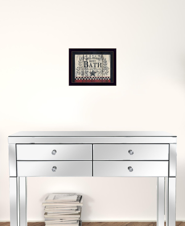 Hot Bath 15 Black Framed Print Bathroom Wall Art N270-405155