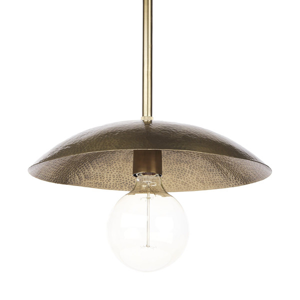 Hammered Gold Metal Hanging Pendant Light N270-392843
