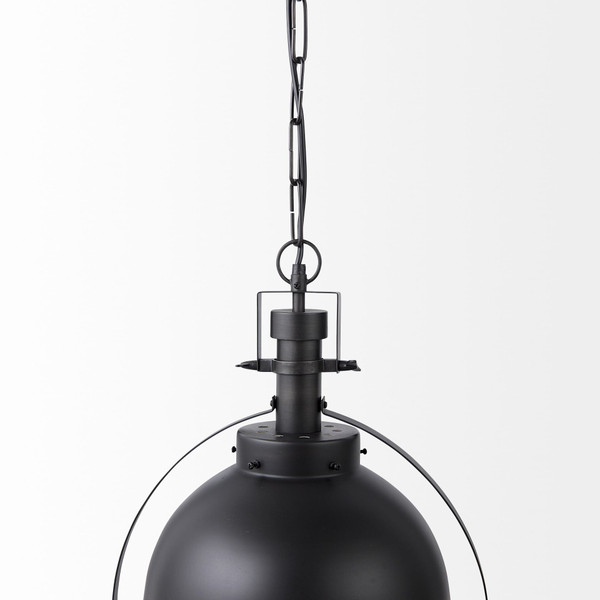 Black Metal Sphere Pendant Hanging Light N270-392833