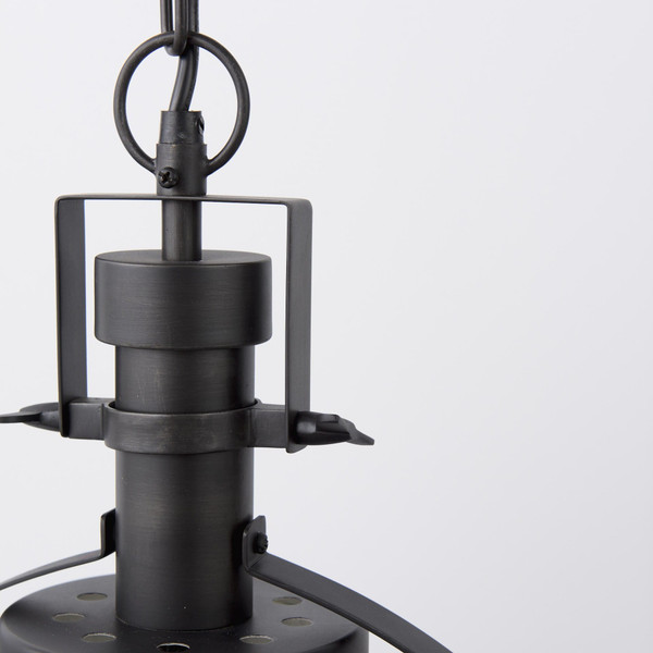 Black Metal Sphere Pendant Hanging Light N270-392833