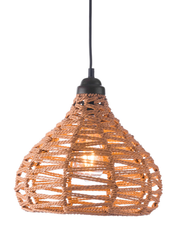 Natural Lantern Metal Dimmable Ceiling Light With Natural Shades N270-391889