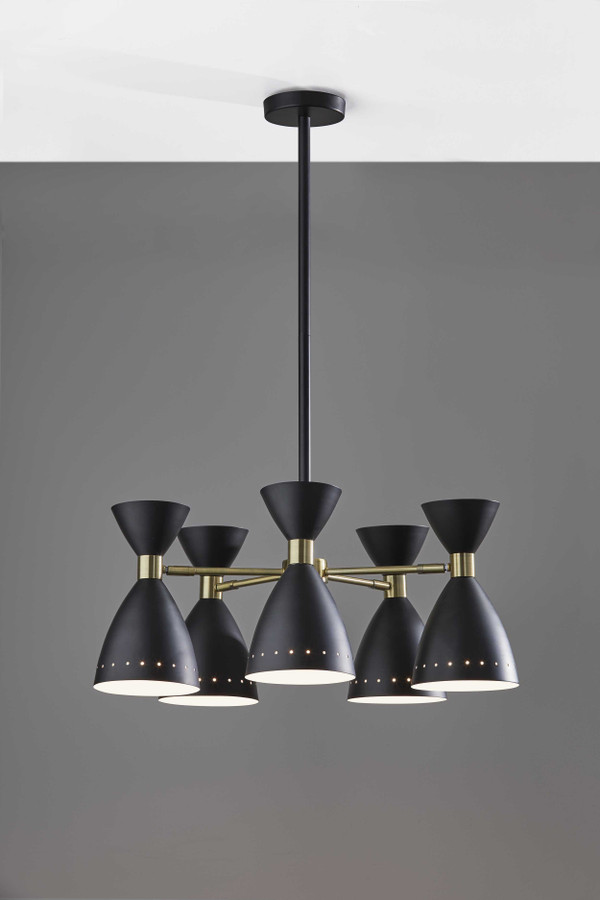 Cinco Diabolo Adjustable Black Metal Pendant N270-372893