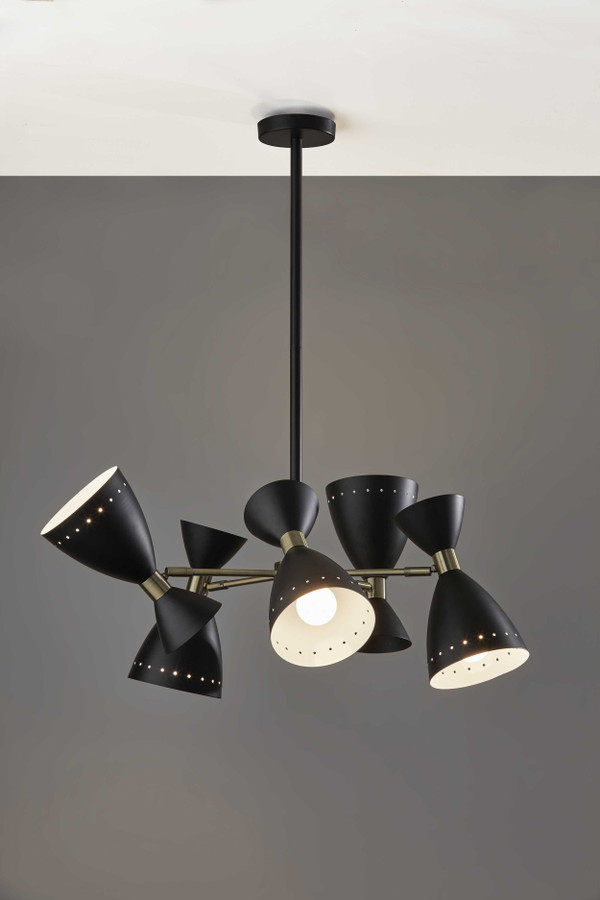 Cinco Diabolo Adjustable Black Metal Pendant N270-372893