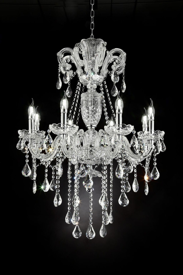 Candle Style Empire Transparent Glass Led Ceiling Light N270-468891