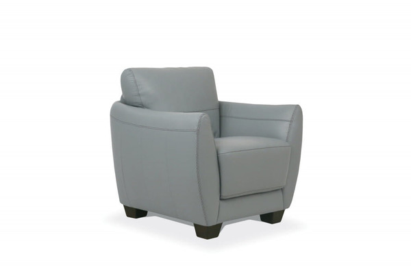 33" Watery Genuine Leather And Black Arm Chair N270-515764