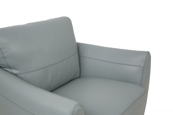 33" Watery Genuine Leather And Black Arm Chair N270-515764