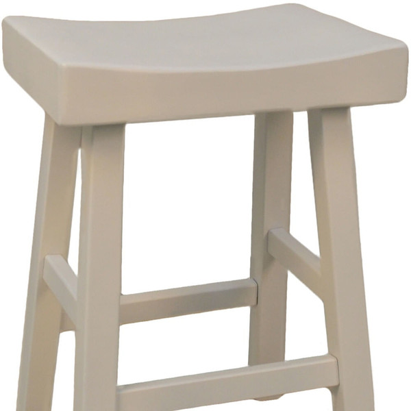 25" Solid Wood Backless Counter Height Bar Chair N270-516169