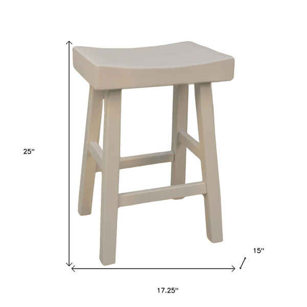 25" Solid Wood Backless Counter Height Bar Chair N270-516169