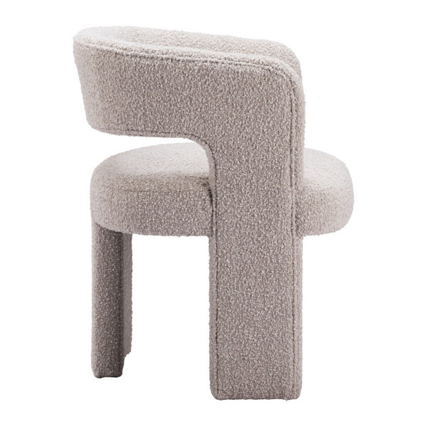 27" Beige Boucle Contemporary Arm Chair N270-556492