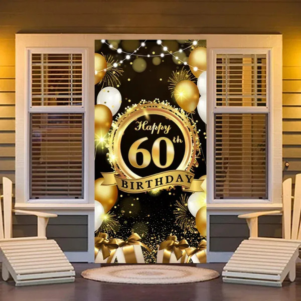 Color: Red - Happy 60th Birthday 60 60th Birthday Party Decorations 60 Years Old Birthday Man Birth F640-12000034219713176