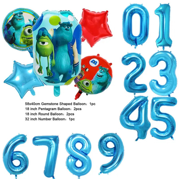 Color: Light Grey, Capacity: 680ml - Monsters University Monsters, Inc. Theme Birthday Party Decora F640-12000038627967147