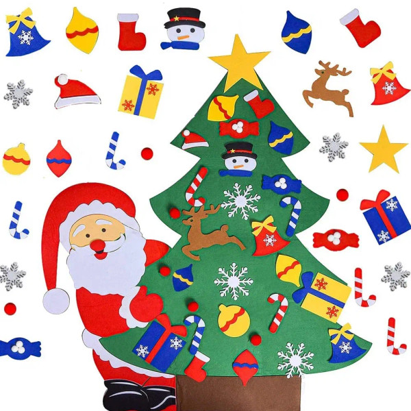 Color: Deep Sapphire, Christmas Tree Height: Other - DIY Felt Christmas Tree  Montessori Busy Board F640-12000035128764610