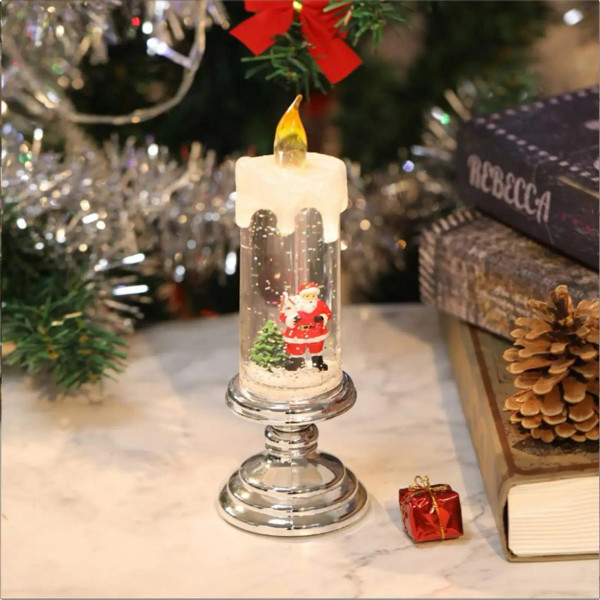 Color: Red, Ships From: spain - Led Christmas Candles Christmas Candles With Pedestal Christmas Par F640-12000030221038444