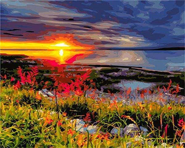 Color: O, Size: 50x65cm no fram - Gatyztoire-digital Landscape Painting, Oil Painting, Hand-painted Q119-CJZS115413144RI