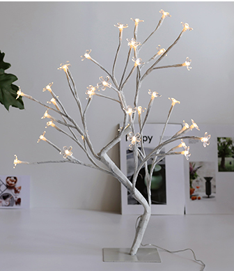 Color: White, style: Bauhinia-48 lights, quantity:  - LED Cherry Blossom Lamp 36 Bulbs Christmas Va Q119-CJJJJRZS00226-White-Bauhinia-48 lights