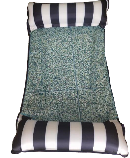 Color: Navy, Size: 132x129cm - Water recreation deck chairs floating sofa bed Q119-CJJJJRHD00665-Navy-132x129cm