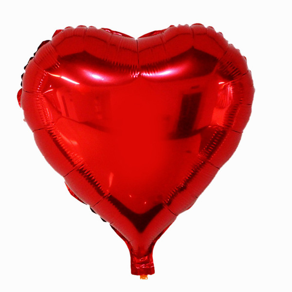 Color: 18inch red love heart, quantity: 10PCS - 18-inch Love Five-star Aluminum Foil Balloon Set Q119-CJHD119347603CX