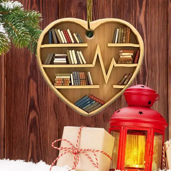 Color: PURPLE, Ships From: CHINA - Christmas Ornaments For Librarian Creative Fashionable Bookworm  F640-12000041938859727