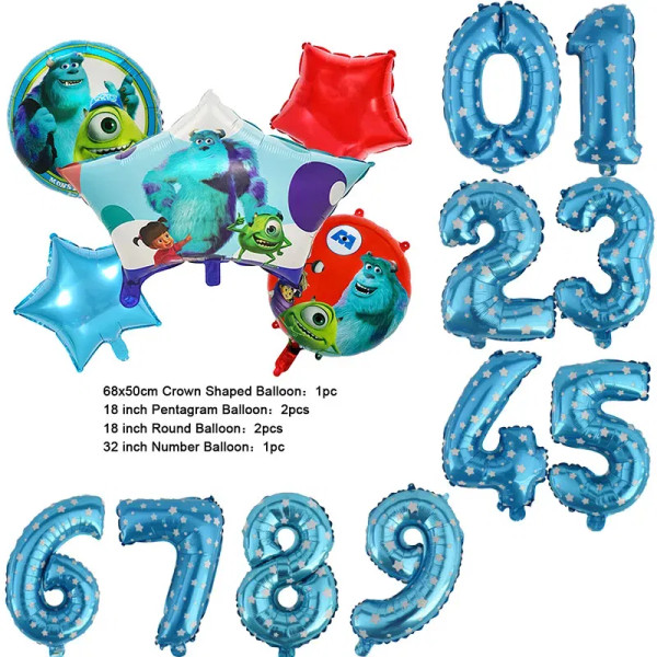 Color: DEEP BLUE, Capacity: 680ml - Monsters University Monsters, Inc. Theme Birthday Party Decorat F640-12000038627967224