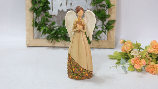 Color: Brown angel holding stars - European-Style Living Room Bedroom Desktop Home Tv Cabinet Photo Q119-CJZS109763002BY