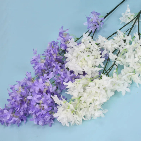 Color: WHITE, Size: XS - Hot 97cm Artificial Lilac Silk Fake Wedding Party Autumn Decoration Photog F640-12000030209130697
