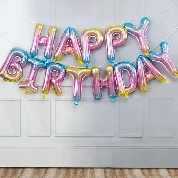 Color: MINT GREEN, Ballon Size: 10inch - 13pc Happy Birthday Balloons Party Decoration Gold Black B F640-12000039236874436