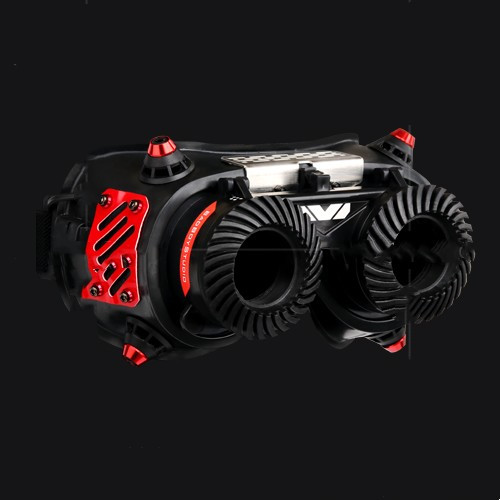 Color: Red, grade: Second generation lighting - Face Mask Luminous Goggles Gas Mask Cos Sci-fi Mech Q119-CJJH167771802BY