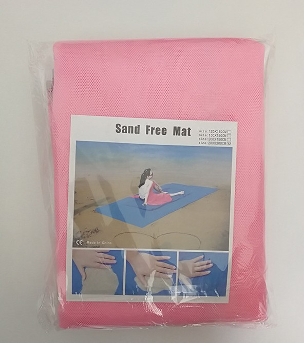 Color: Pink, Size: 200cmx200cm - Sand Free Beach Mat Q119-CJJJJRHD00065-Pink-200cmx200cm
