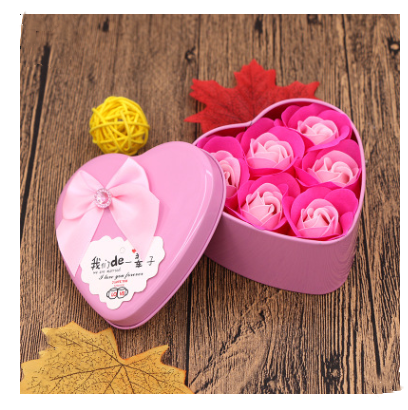 Color: Pink 4style - Soap Flower Gift Box Valentine's Day Gift Mother's Day Creative Gifts Bear Flo Q119-CJJJJRHD00307-Pink 4style