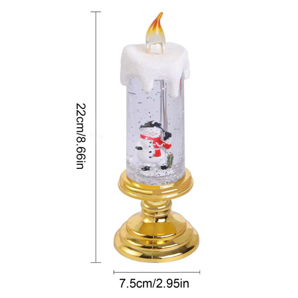 Color: Yellow, Ships From: United States - Led Christmas Candles Christmas Candles With Pedestal Ch F640-12000030221038441